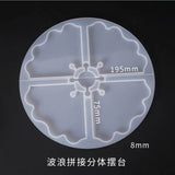 Silicone Mould Dried Flower Resin Coaster DIY Decoration