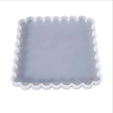 Silicone Mould Dried Flower Resin Decorative DIY Wave Stitching Coaster