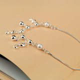 Silver Cat Bell Anklet Women's 925 Sterling Silver Summer Beach Jewelry