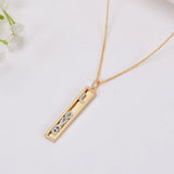 Sliding letter necklace Women Name Charms Necklace Personality Pendant