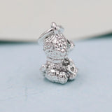 Spring Dog Dangle Charm 925 Sterling Silver Charms for DIY Bracelets