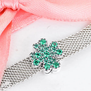 925 Silver Clover Clip Charm for Reflexions Bracelet