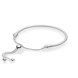 Sterling Silver Heart Lock Bracelet for Women