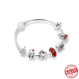 925 Sterling Silver Christmas Bracelet Gift Set