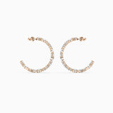 Exaggerated Geometry Rose Ladies Earrings