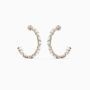 Exaggerated Geometry Rose Ladies Earrings