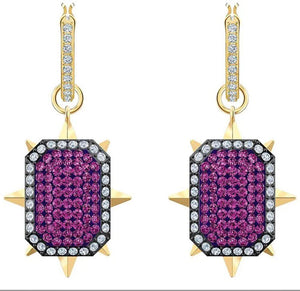 Exaggerated Geometry Rose Ladies Earrings