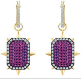 Exaggerated Geometry Rose Ladies Earrings