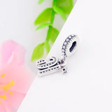 925 Silver 16 Number Star Pendant Charms Beads DIY Jewelry