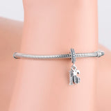 925 Silver 16 Number Star Pendant Charms Beads DIY Jewelry