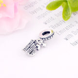 925 Silver 16 Number Star Pendant Charms Beads DIY Jewelry