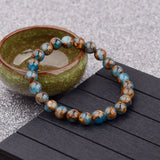 Natural Stone Beads Bracelet Aventurine/Tiger Eye Stretch Bracelets AB176