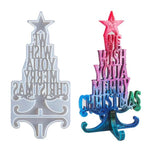 Transparent Silicone Mold Resin Decorative Craft DIY Christmas tree coaster Mold