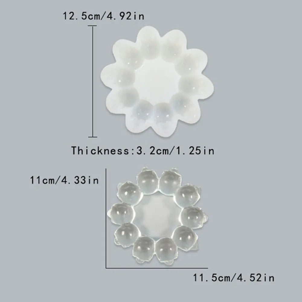 Silicone Mould Dried Flower Skull Type Resin Craft DIY