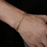 Punk Stainless Steel Chain Men Bracelet Jewelry Gift