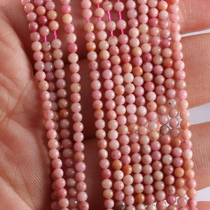 Rhodochrosite Stone Beads for Jewelry Making DIY 2mm 3mm