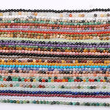 Natural Stone Beads for DIY Bracelet 2mm 3mm