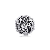 Sterling Silver Openwork Sun Stars Moon Bracelet Bangle