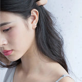 925 Silver Spiral Star Stud Earrings Girls Gift