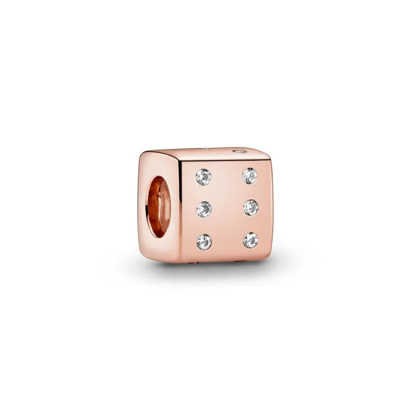 High-quality Beadwork Cutout Dice Charm Beads DIY Jewelry Gift