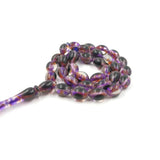 Purple Resin Muslim Bracelet 33 Prayer Beads Islamic Accessories