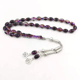 Purple Resin Muslim Bracelet 33 Prayer Beads Islamic Accessories