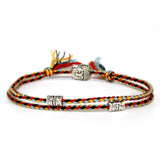 Buddhist Rope Bracelet Buddha Charm Yoga Braid Wrap