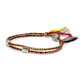 Buddhist Rope Bracelet Buddha Charm Yoga Braid Wrap