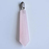 Mixed Stone Hand Pillar Pendulum Pendants 4pcs