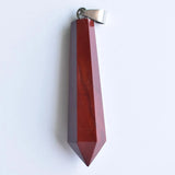 Mixed Stone Hand Pillar Pendulum Pendants 4pcs