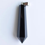 Mixed Stone Hand Pillar Pendulum Pendants 4pcs