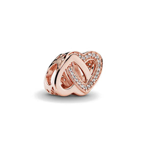 Pink Family Dangle Charm for Snake Chain Bracelet Bangle