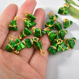20pcs cartoon Zongzi shape floating locket charms diy earring/necklace accessory