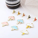 50pcs Alloy Drop Oil Cartoon Floating Locket Charms DIY Jewelry Accessory