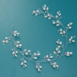 Pearl Crystal Hair Vine Wedding Headband Bridal Headpiece