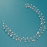 Pearl Crystal Hair Vine Wedding Headband Bridal Headpiece