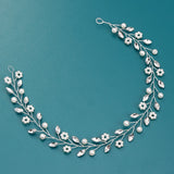 Pearl Crystal Hair Vine Wedding Headband Bridal Headpiece