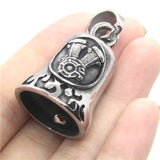 Motor Biker Engine Bell Pendant 316 Stainless Steel