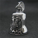 Motor Biker Engine Bell Pendant 316 Stainless Steel