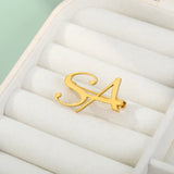 Personalized Name Brooch Stainless Steel Handwritten Font Romantic Gift