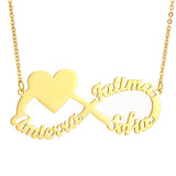 Personalized Name Necklace Golden Pendant Necklace for Women