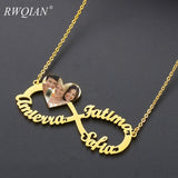 Personalized Name Necklace Golden Pendant Necklace for Women