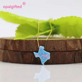 Pink Opal Texas Pendant 925 Silver Wedding Chain Necklace