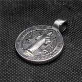 Polishing Priest Cross Pendant Stainless Steel Mens Pendant