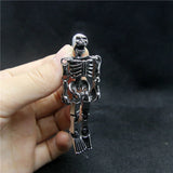 316L Stainless Steel Rotatable Skull Pendant