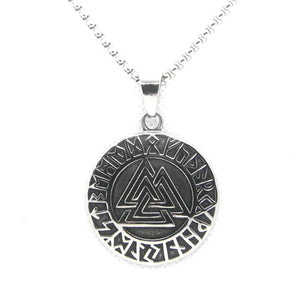 Round Pendant 316L Stainless Steel Mens Pendant
