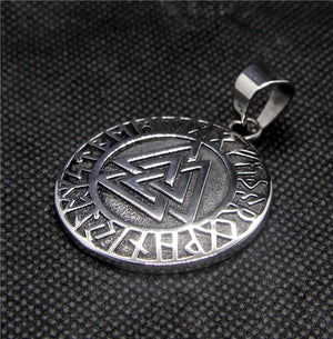 Round Pendant 316L Stainless Steel Mens Pendant