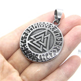 Round Pendant 316L Stainless Steel Mens Pendant