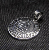 Round Pendant 316L Stainless Steel Mens Pendant