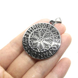 Vintage Round Pendant Stainless Steel Mens Pendant